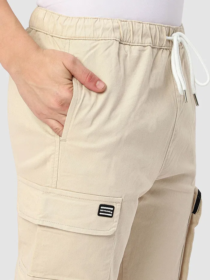 Off White Zip Pocket 3D Cargo Pants