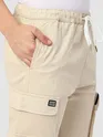 Off White Zip Pocket 3D Cargo Pants