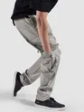 Pale Grey Zip Pocket 3D Cargo Pants
