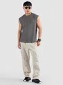 Off White Double Pleated Cargo Pants