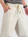 Off White Double Pleated Cargo Pants