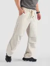 Off White Double Pleated Cargo Pants