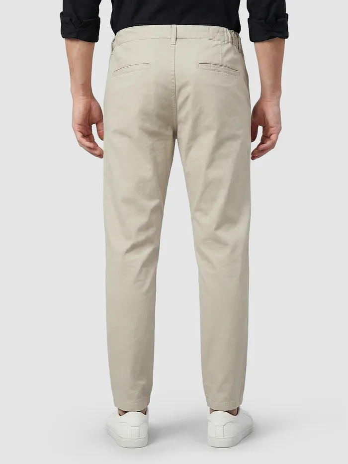 Beige Baggy Pocket Cargos