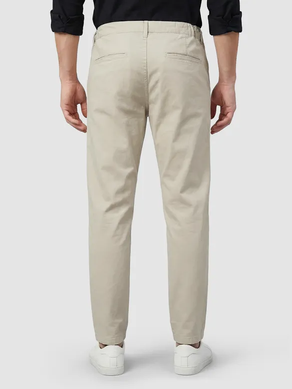 Beige Baggy Pocket Cargos