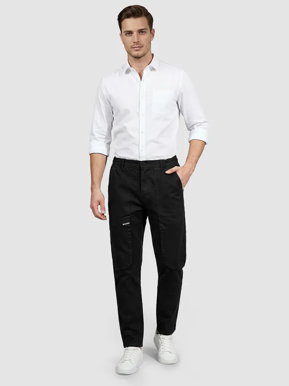 Black Baggy Pocket Cargos