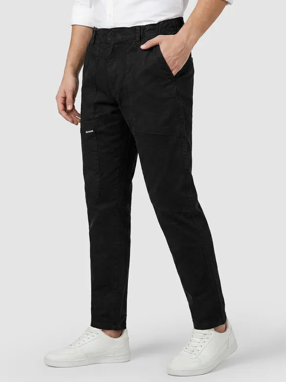Black Baggy Pocket Cargos