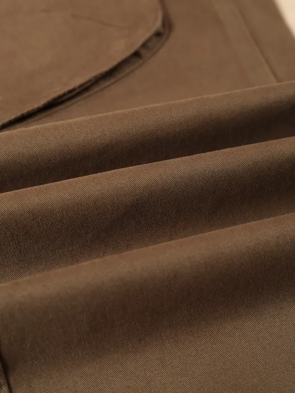 Brown Baggy Pocket Cargos