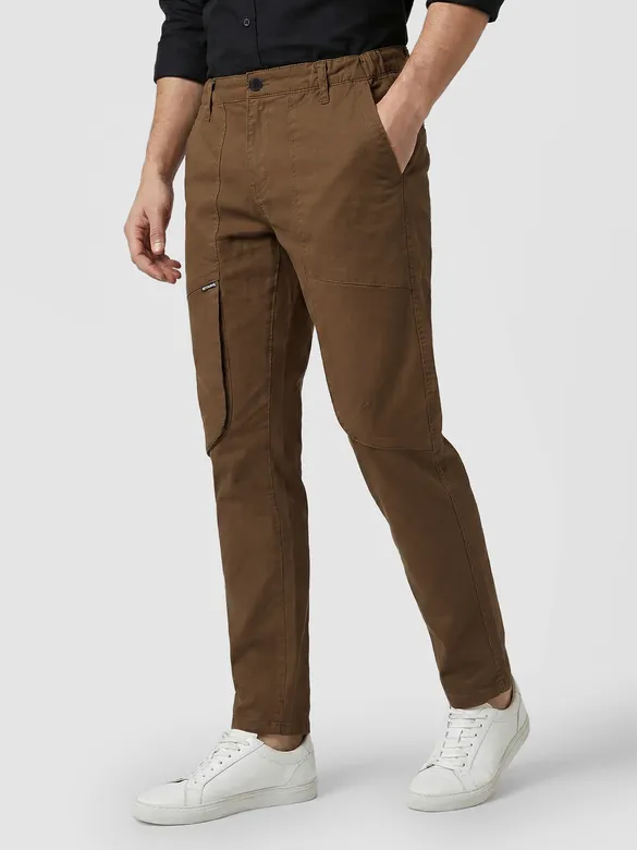 Brown Baggy Pocket Cargos