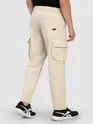 Beige Multi Pocketed Utility Cargo Pants