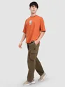 Brown Multi Pocketed Utility Cargo Pants