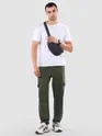 Army Green Parachute Cargo Pants