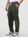 Army Green Parachute Cargo Pants