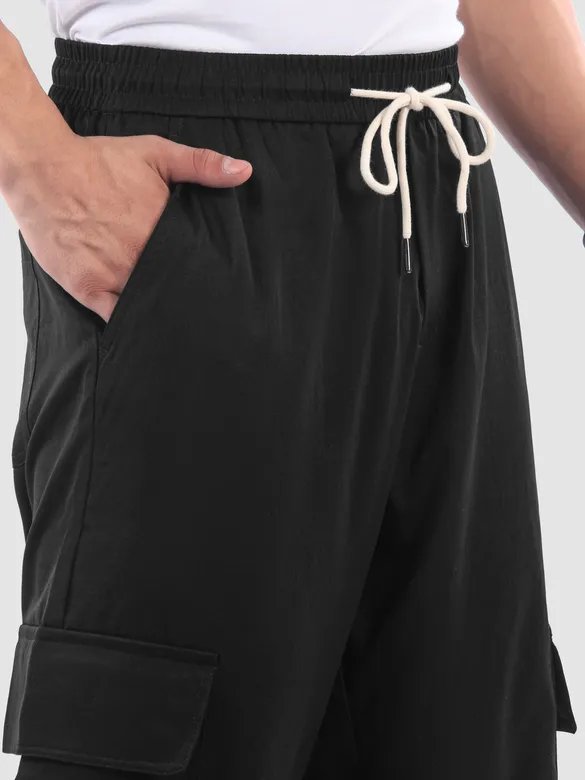 Black Parachute Cargo Pants