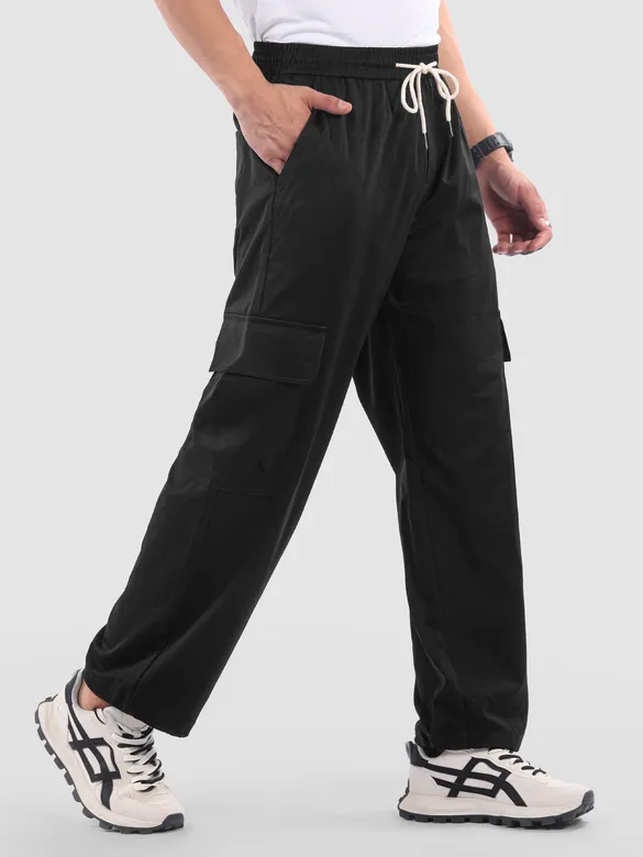 Black Parachute Cargo Pants