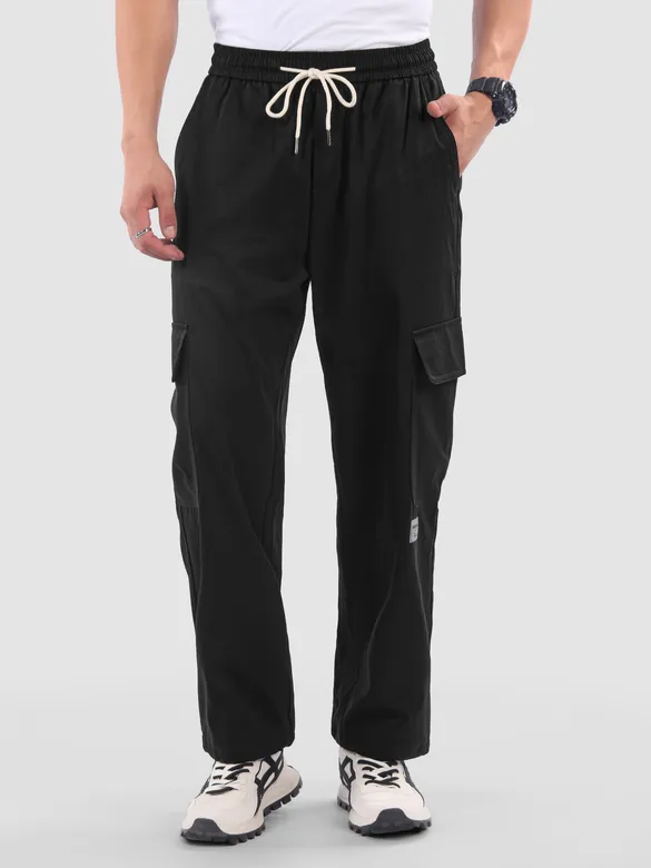 Black Parachute Cargo Pants