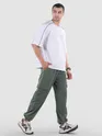 Grey Parachute Cargo Pants