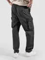 Dark Grey Elasticated Drawcord Cargo Pants