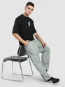 Pale Grey Side Elasticated Cargo Pants
