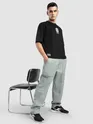 Pale Grey Side Elasticated Cargo Pants