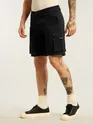 Black 5 Pockets Cargo Shorts