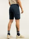 Dark Blue 5 Pockets Cargo Shorts