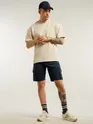 Dark Blue 5 Pockets Cargo Shorts