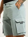 Mist Grey 5 Pockets Cargo Shorts