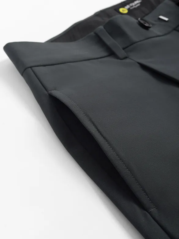Dark Grey Relaxed Fit Korean Pants