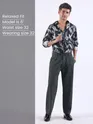 Dark Grey Relaxed Fit Korean Pants