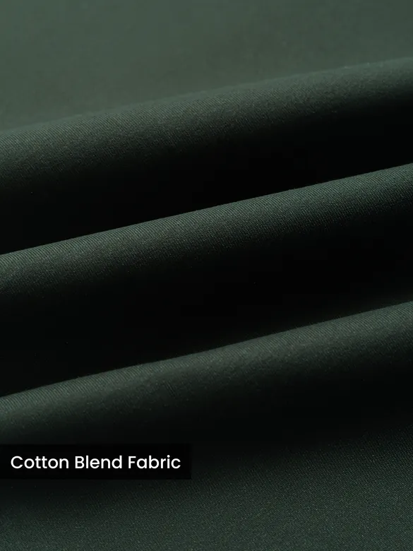 Dark Olive Relaxed Fit Korean Pants
