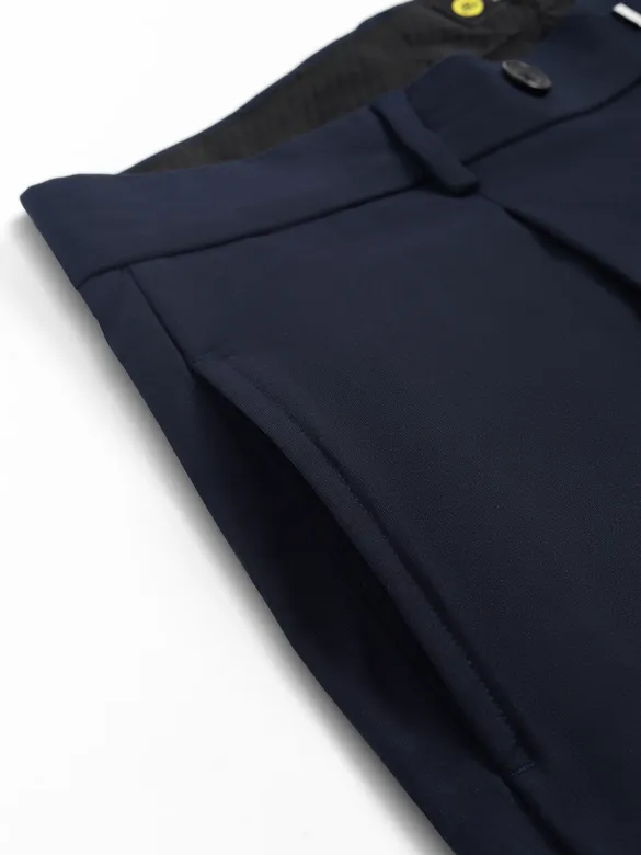 Navy Relaxed Fit Korean Pants