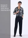 Navy Relaxed Fit Korean Pants