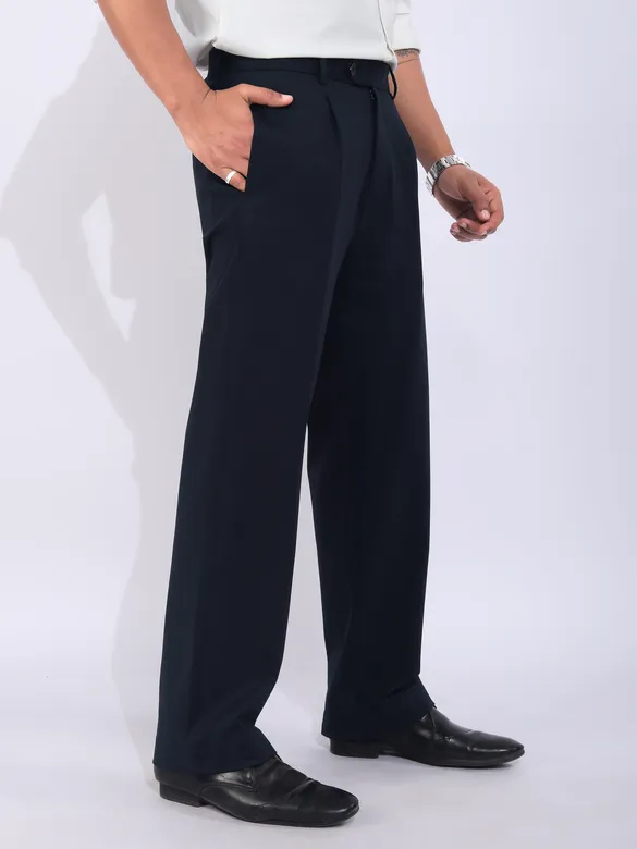 Navy Relaxed Fit Korean Pants