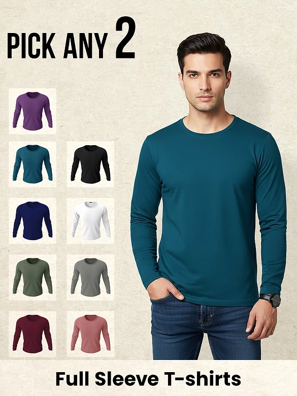 t-shirts for men full sleeve, 