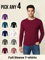 Buy full sleeves t shirts combo for mens online india, 