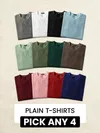 Buy best plain t-shirt combos for men online, 