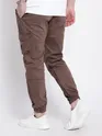 Caramel Brown Heavy Gauge Cargo Joggers