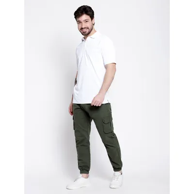 Crocodile Green Dual Pocket Cargo Joggers