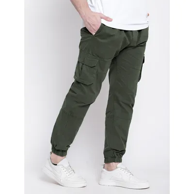 Crocodile Green Dual Pocket Cargo Joggers