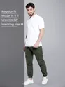 Crocodile Green Heavy Gauge Cargo Joggers