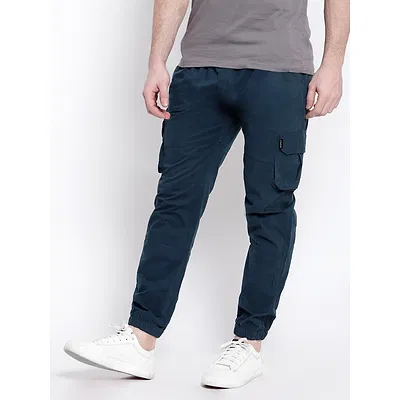 Dark Space Blue Dual Pocket Cargo Joggers