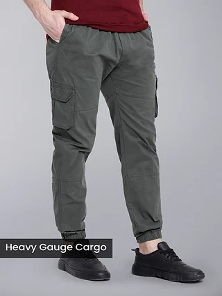 buy cotton joggers for men with utility pockets and durable fabric in a regular fit for outdoor style, 