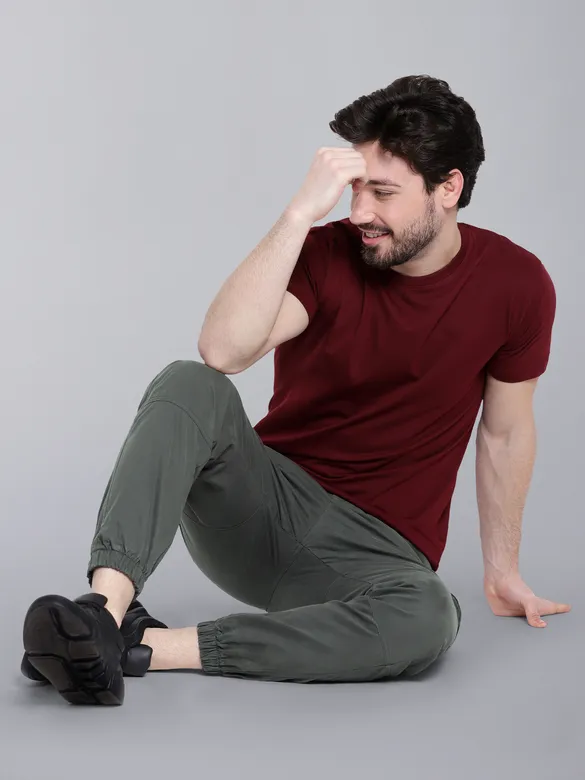 Matte Grey Heavy Gauge Cargo Joggers