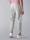 Pale Grey Heavy Gauge Cargo Joggers