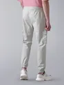 Pale Grey Heavy Gauge Cargo Joggers