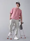 Buy Pale Grey Heavy Gauge Cargo Joggers