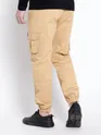 Tan Yellow Dual Pocket Cargo Joggers