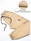 Tan Yellow Dual Pocket Cargo Joggers