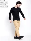 Tan Yellow Dual Pocket Cargo Joggers