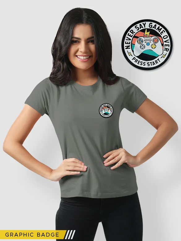 Gamer Badge T-shirts for Girls,
